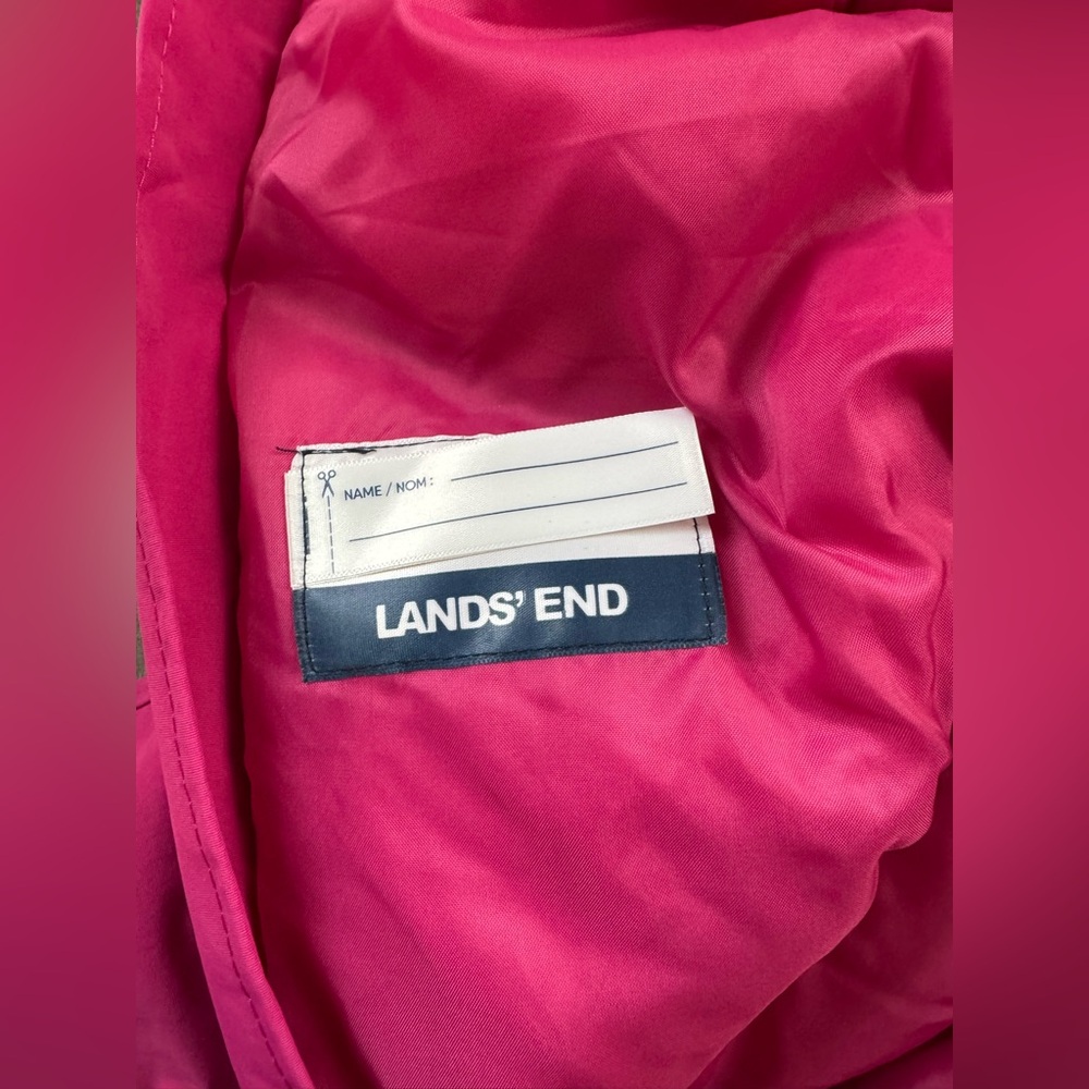Lands' End Kids Pink Squall Waterproof Insulated Iron Knee Snow Bibs Kids 8 - Picture 7 of 10